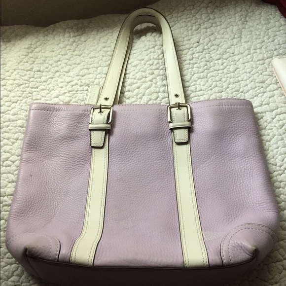 Coach Lavender and Cream Shoulder Bag - Picture 3 of 6